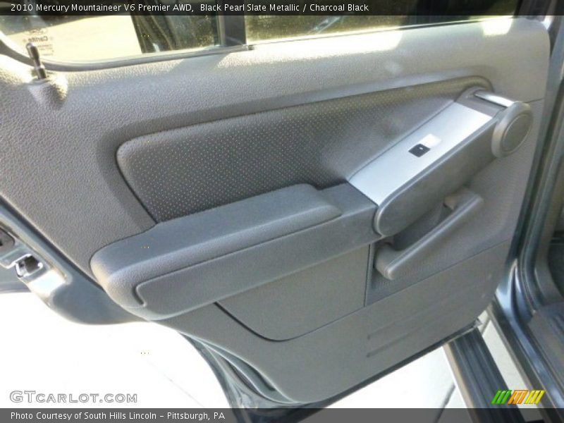 Black Pearl Slate Metallic / Charcoal Black 2010 Mercury Mountaineer V6 Premier AWD