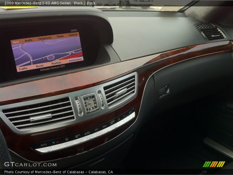 Black / Black 2009 Mercedes-Benz S 63 AMG Sedan