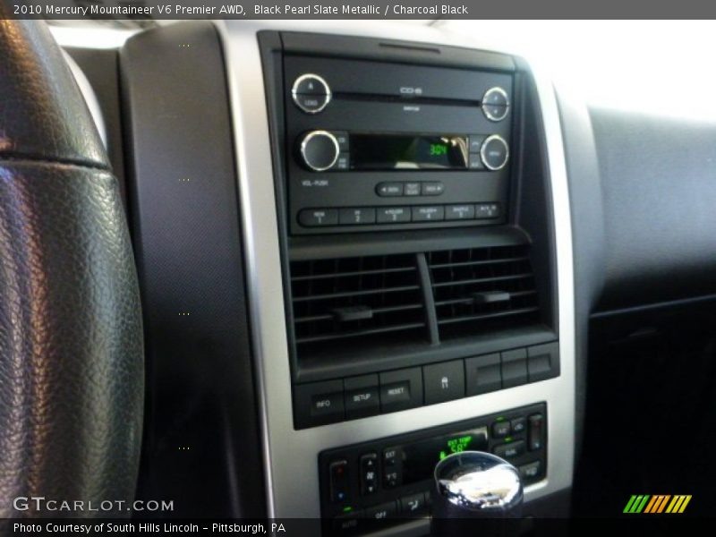 Black Pearl Slate Metallic / Charcoal Black 2010 Mercury Mountaineer V6 Premier AWD