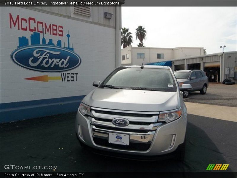 Ingot Silver Metallic / Medium Light Stone 2013 Ford Edge Limited