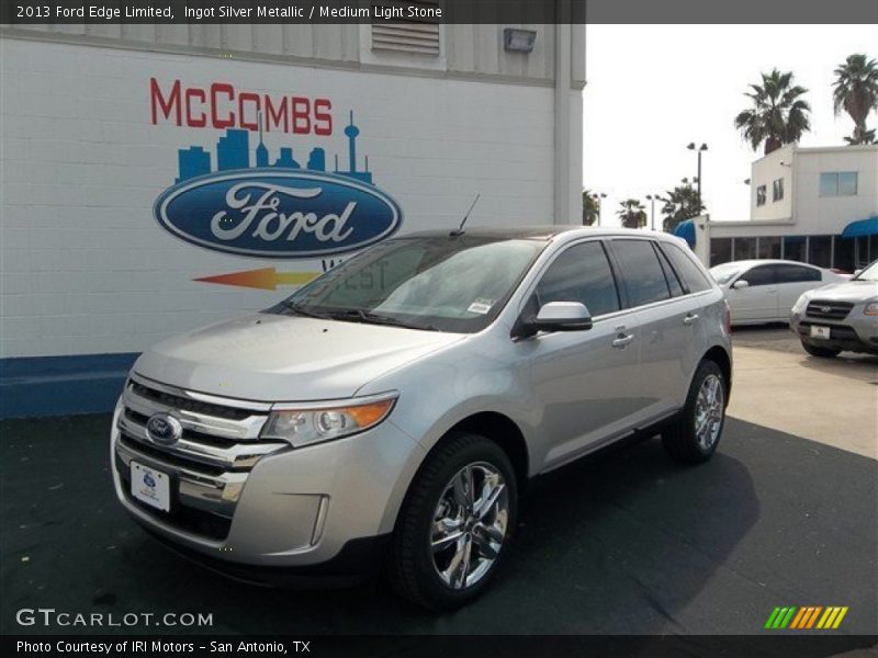 Ingot Silver Metallic / Medium Light Stone 2013 Ford Edge Limited