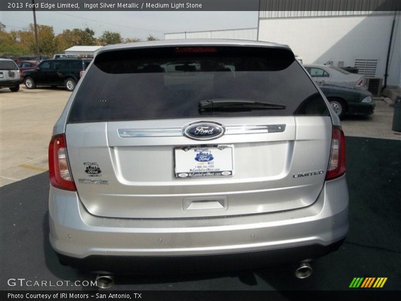 Ingot Silver Metallic / Medium Light Stone 2013 Ford Edge Limited