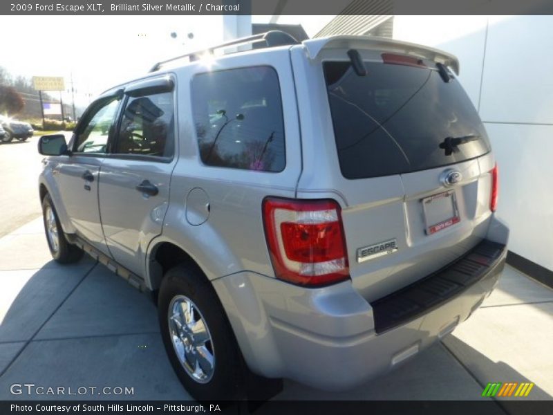 Brilliant Silver Metallic / Charcoal 2009 Ford Escape XLT