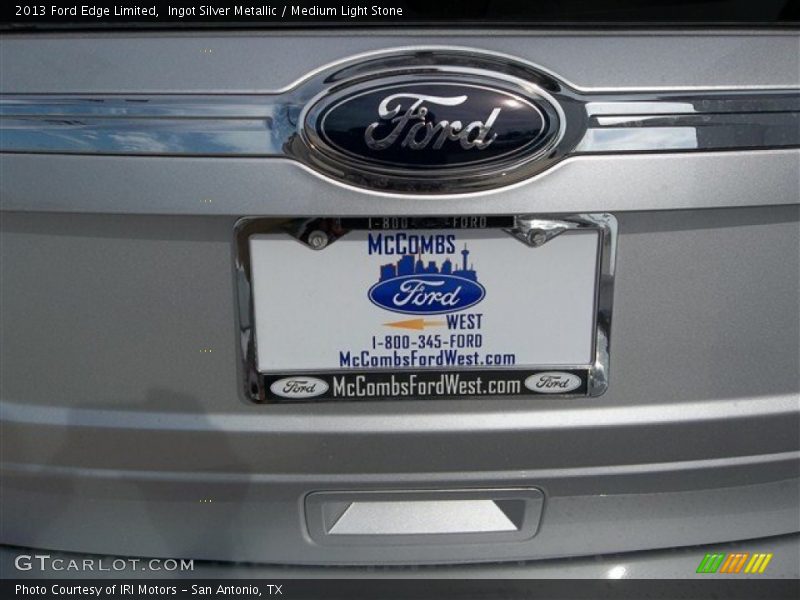 Ingot Silver Metallic / Medium Light Stone 2013 Ford Edge Limited