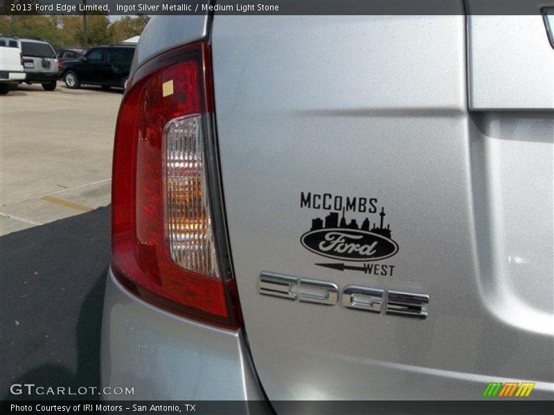 Ingot Silver Metallic / Medium Light Stone 2013 Ford Edge Limited