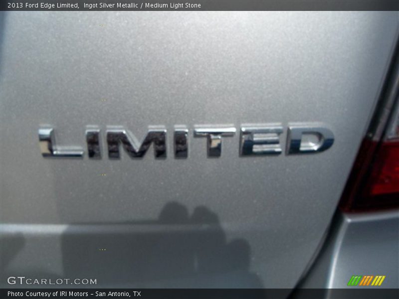 Ingot Silver Metallic / Medium Light Stone 2013 Ford Edge Limited