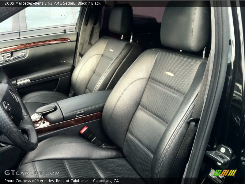 Black / Black 2009 Mercedes-Benz S 63 AMG Sedan