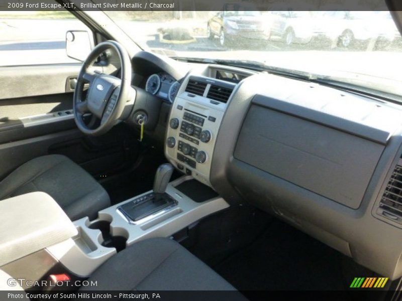 Brilliant Silver Metallic / Charcoal 2009 Ford Escape XLT