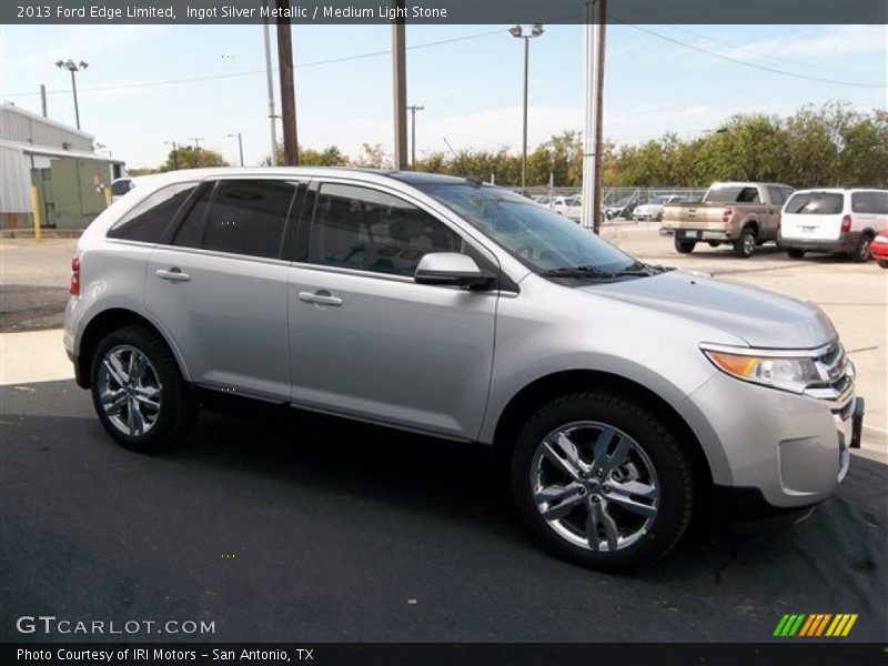 Ingot Silver Metallic / Medium Light Stone 2013 Ford Edge Limited