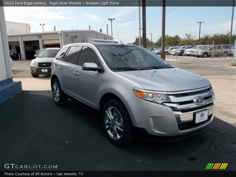 Ingot Silver Metallic / Medium Light Stone 2013 Ford Edge Limited