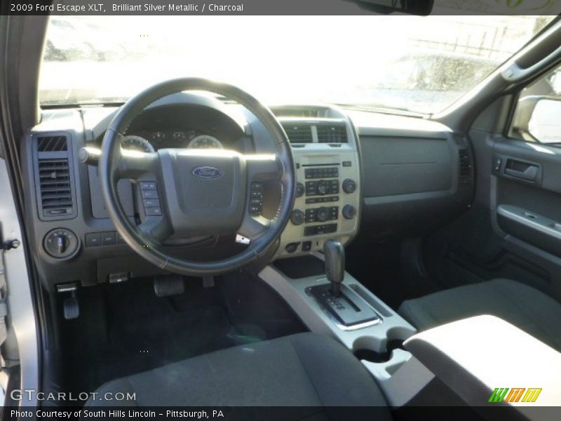 Brilliant Silver Metallic / Charcoal 2009 Ford Escape XLT