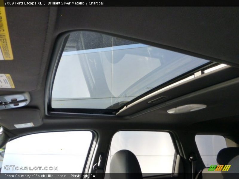 Brilliant Silver Metallic / Charcoal 2009 Ford Escape XLT