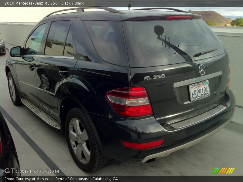 Black / Black 2010 Mercedes-Benz ML 350
