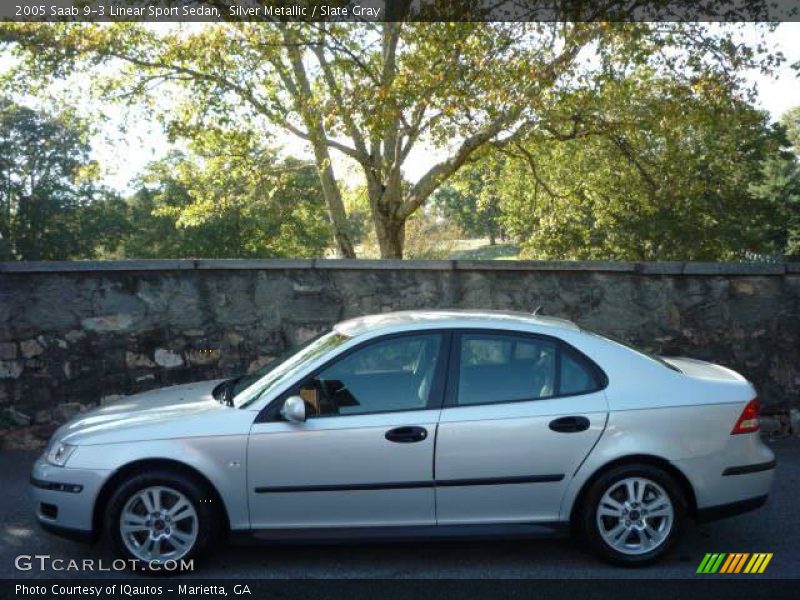 Silver Metallic / Slate Gray 2005 Saab 9-3 Linear Sport Sedan