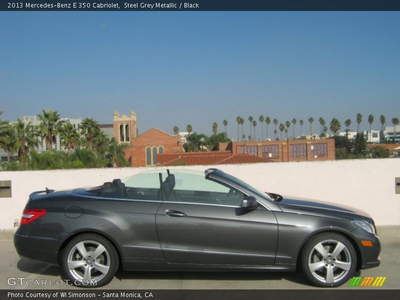 Steel Grey Metallic / Black 2013 Mercedes-Benz E 350 Cabriolet