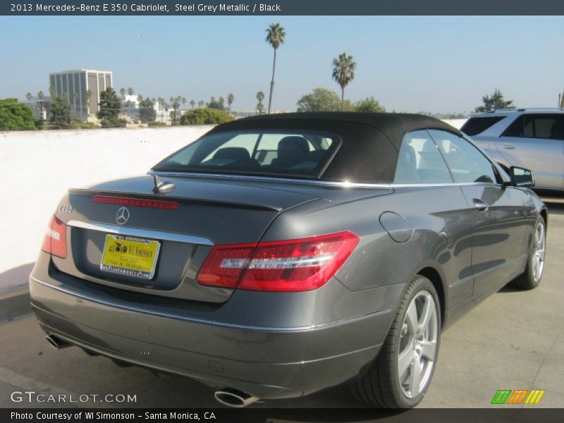 Steel Grey Metallic / Black 2013 Mercedes-Benz E 350 Cabriolet