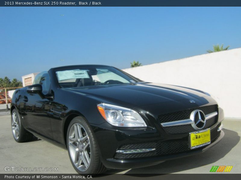Black / Black 2013 Mercedes-Benz SLK 250 Roadster