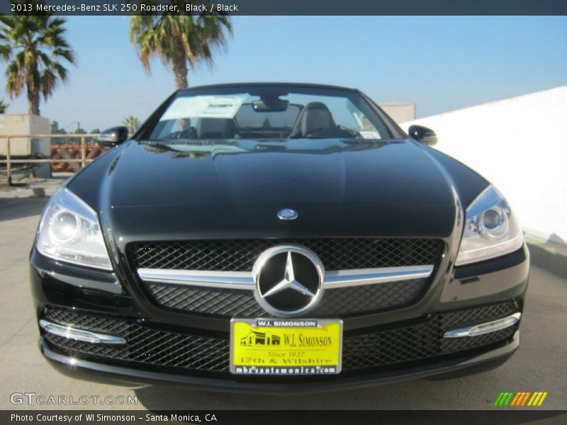 Black / Black 2013 Mercedes-Benz SLK 250 Roadster