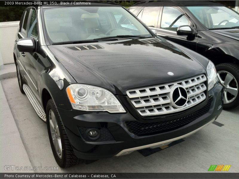 Black / Cashmere 2009 Mercedes-Benz ML 350