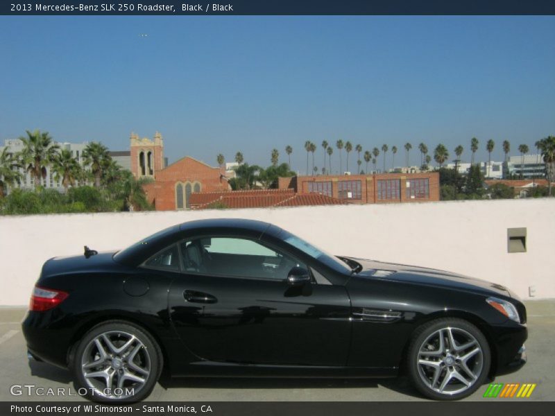 Black / Black 2013 Mercedes-Benz SLK 250 Roadster