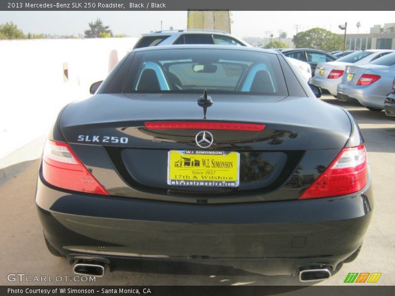 Black / Black 2013 Mercedes-Benz SLK 250 Roadster