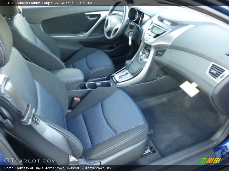  2013 Elantra Coupe GS Blue Interior