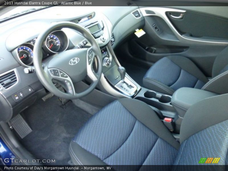 Blue Interior - 2013 Elantra Coupe GS 