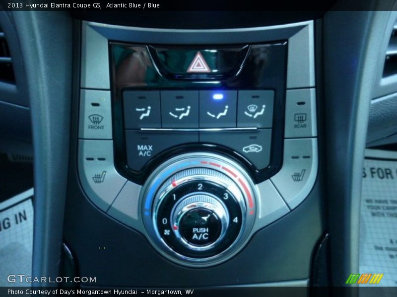 Controls of 2013 Elantra Coupe GS