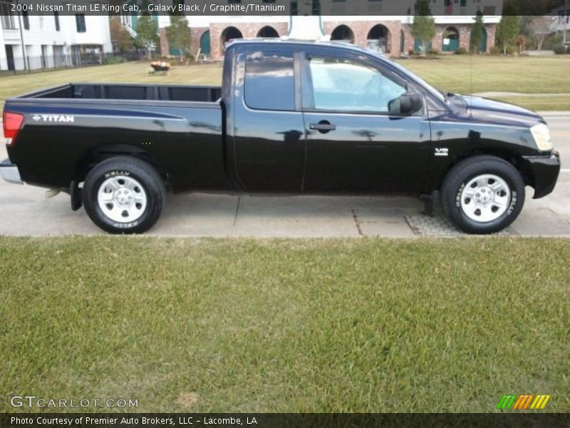 Galaxy Black / Graphite/Titanium 2004 Nissan Titan LE King Cab