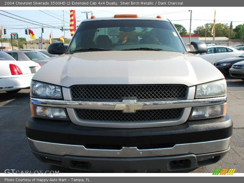 Silver Birch Metallic / Dark Charcoal 2004 Chevrolet Silverado 3500HD LS Extended Cab 4x4 Dually
