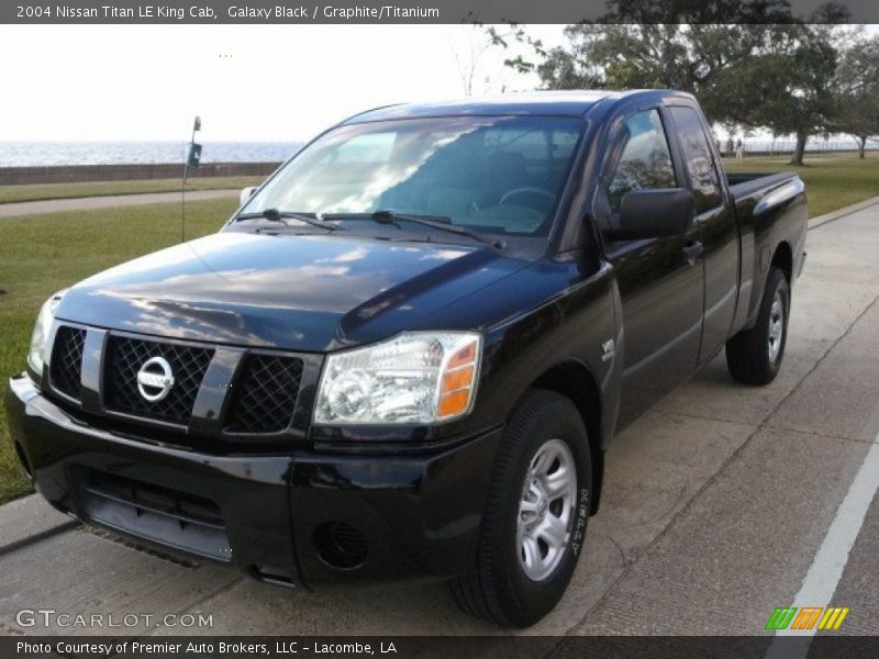 Galaxy Black / Graphite/Titanium 2004 Nissan Titan LE King Cab