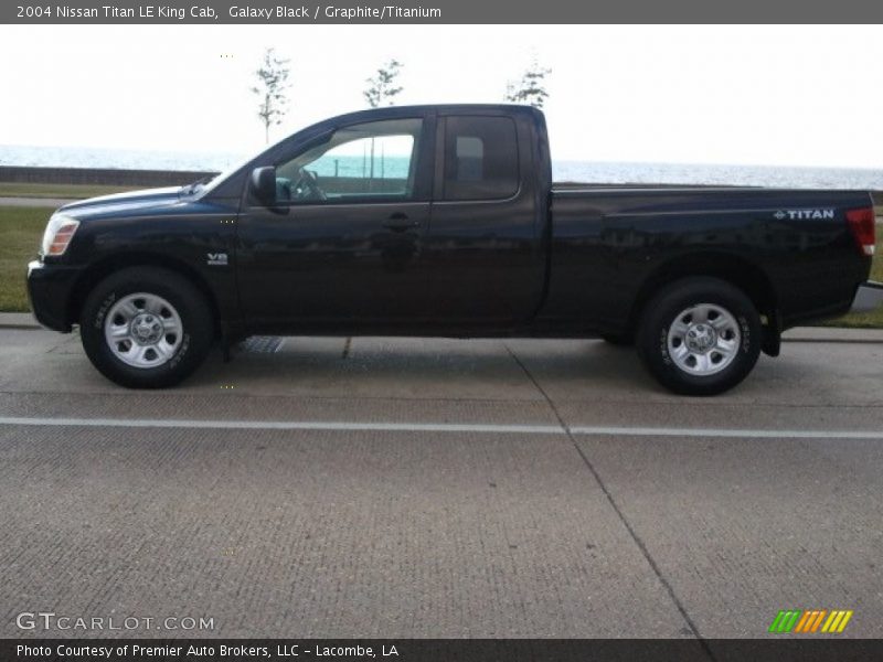 Galaxy Black / Graphite/Titanium 2004 Nissan Titan LE King Cab