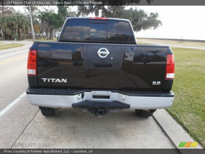 Galaxy Black / Graphite/Titanium 2004 Nissan Titan LE King Cab