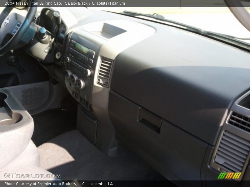 Galaxy Black / Graphite/Titanium 2004 Nissan Titan LE King Cab