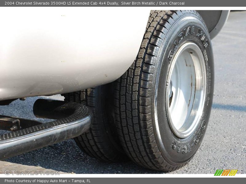Silver Birch Metallic / Dark Charcoal 2004 Chevrolet Silverado 3500HD LS Extended Cab 4x4 Dually