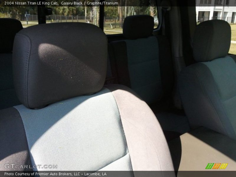 Galaxy Black / Graphite/Titanium 2004 Nissan Titan LE King Cab