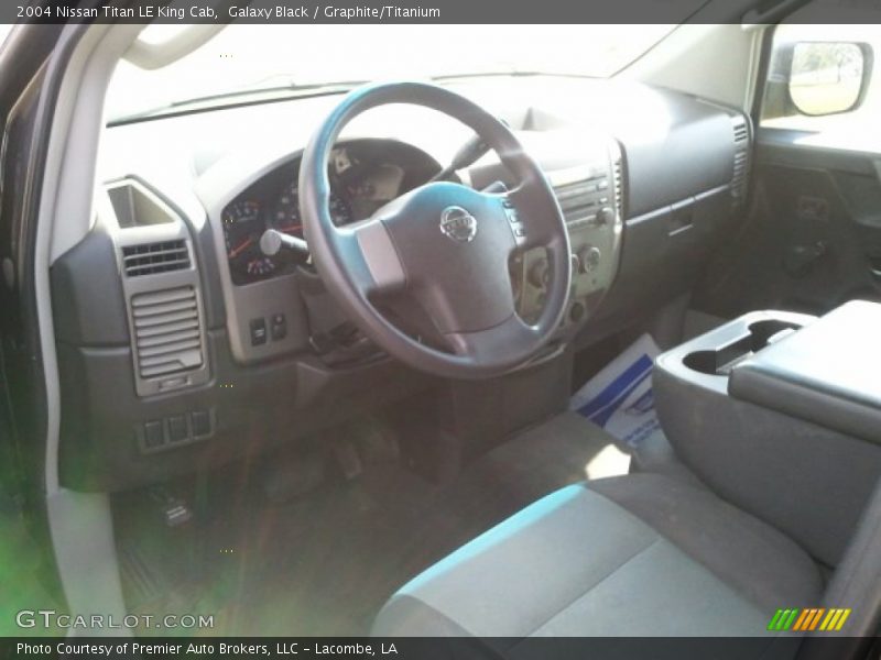 Galaxy Black / Graphite/Titanium 2004 Nissan Titan LE King Cab