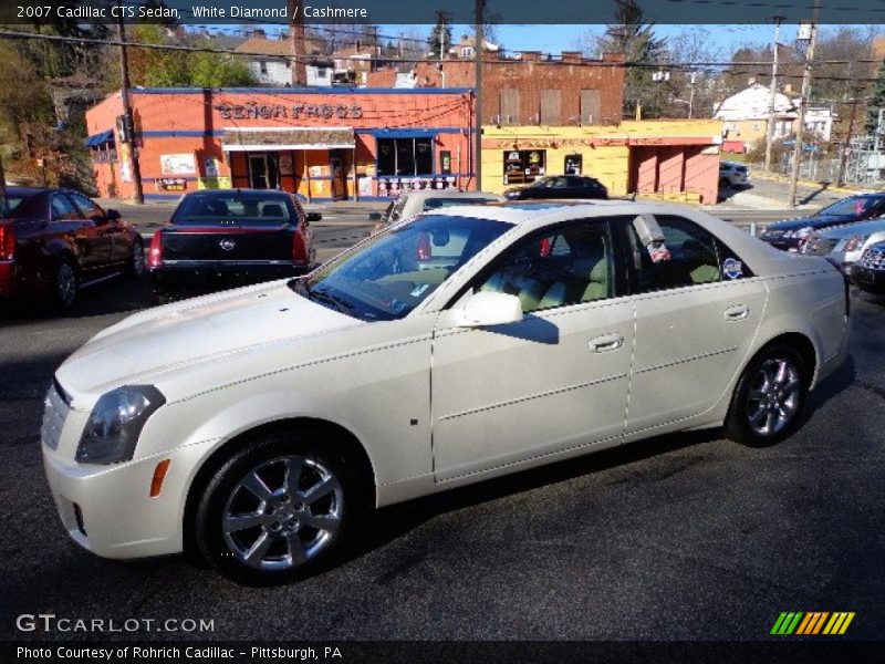 White Diamond / Cashmere 2007 Cadillac CTS Sedan