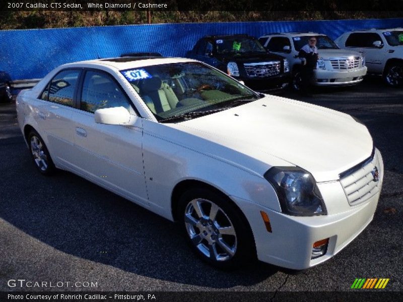 White Diamond / Cashmere 2007 Cadillac CTS Sedan