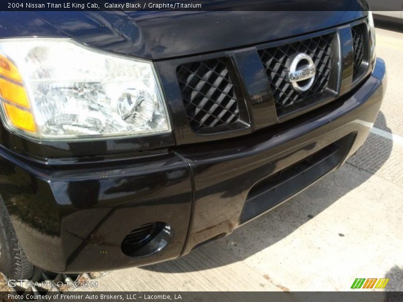 Galaxy Black / Graphite/Titanium 2004 Nissan Titan LE King Cab