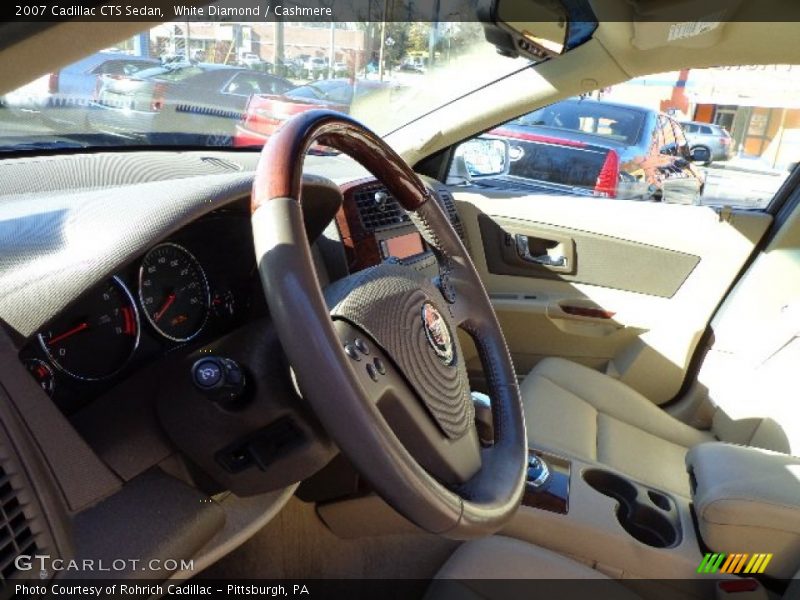 White Diamond / Cashmere 2007 Cadillac CTS Sedan