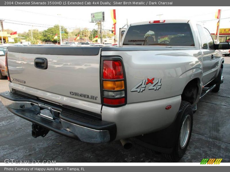 Silver Birch Metallic / Dark Charcoal 2004 Chevrolet Silverado 3500HD LS Extended Cab 4x4 Dually