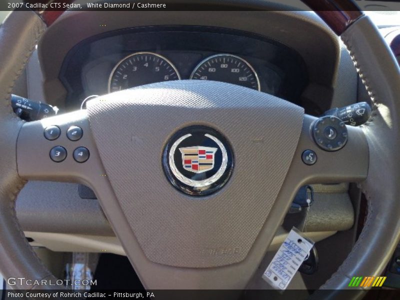 White Diamond / Cashmere 2007 Cadillac CTS Sedan