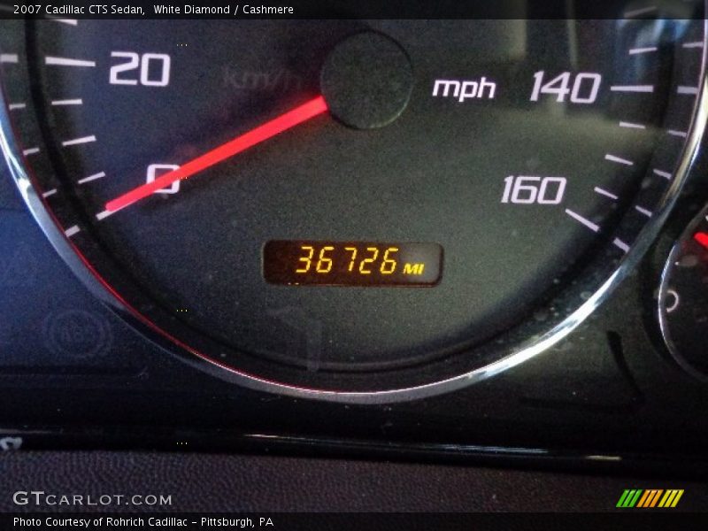 White Diamond / Cashmere 2007 Cadillac CTS Sedan