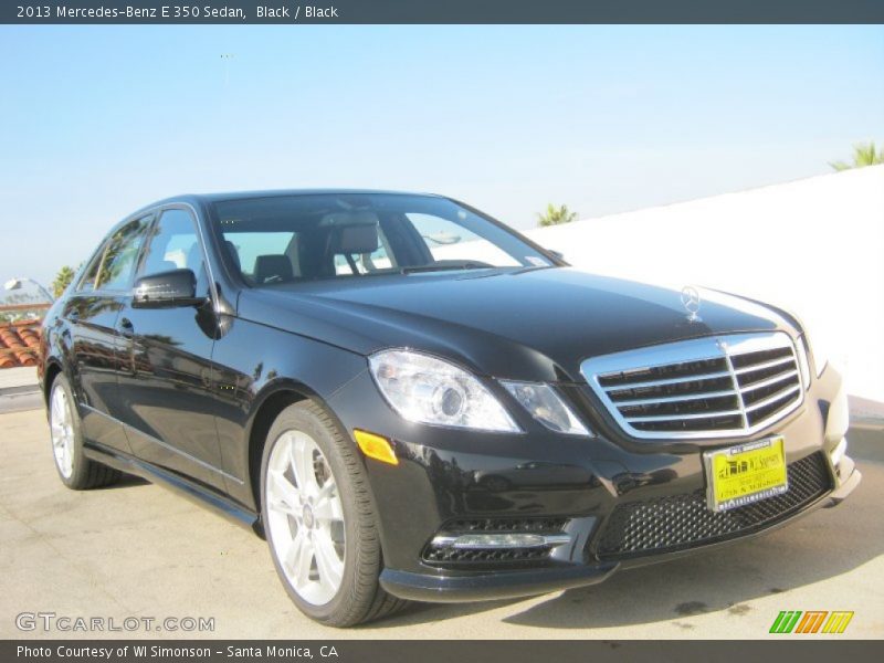 Black / Black 2013 Mercedes-Benz E 350 Sedan