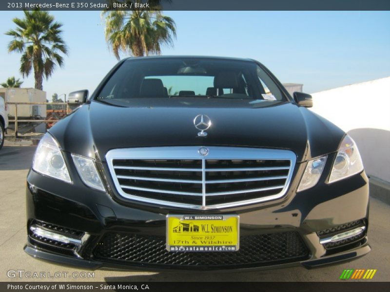 Black / Black 2013 Mercedes-Benz E 350 Sedan