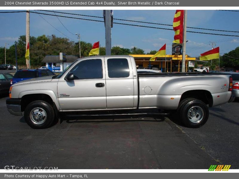 Silver Birch Metallic / Dark Charcoal 2004 Chevrolet Silverado 3500HD LS Extended Cab 4x4 Dually