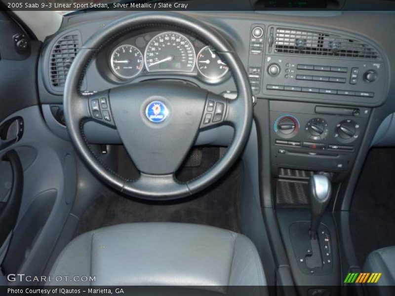 Silver Metallic / Slate Gray 2005 Saab 9-3 Linear Sport Sedan