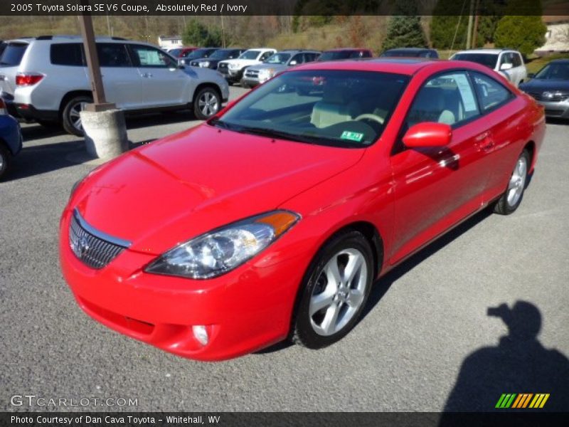 Absolutely Red / Ivory 2005 Toyota Solara SE V6 Coupe