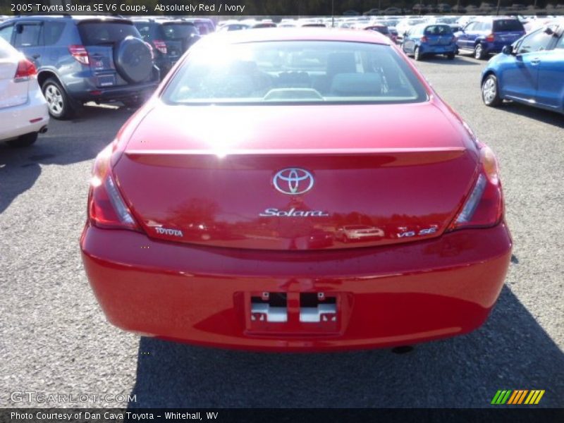 Absolutely Red / Ivory 2005 Toyota Solara SE V6 Coupe